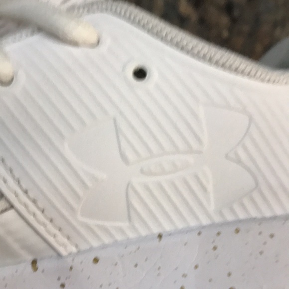 Under Armour Block City 2.0 Gold Splatter Volleyball Shoes - Picture 10 of 14